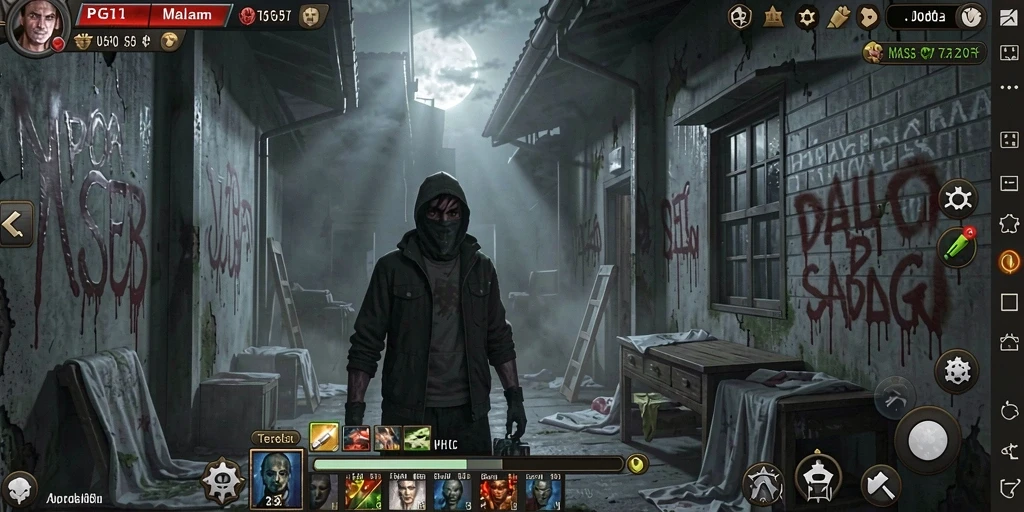 Screenshot menampilkan suasana mencekam dari gameplay PG11.