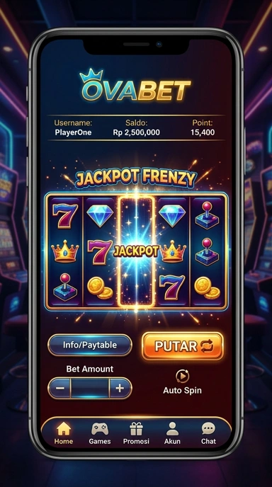 Fitur pencarian aplikasi di ovabet.